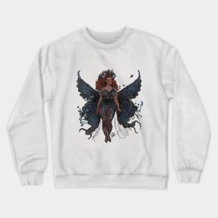 Beautiful Black Fairy Crewneck Sweatshirt